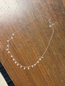 Delicate Crystal Chain Necklace