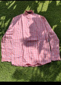 Richlook New Pink Plaid Casual Shirt