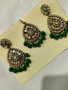 Exquisite Mirror Work Earrings