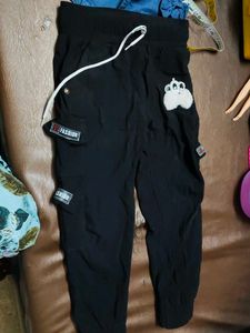 2 colour Green and black Cargo Pants