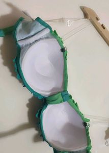 Multi Unique Floral Bikini Top For 36 Bust