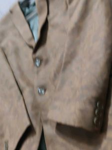 Men's Brown Textured Blazer