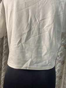 Rainbow Stripe Cropped T-Shirt