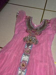 Beautiful Pink Embellished Kurta