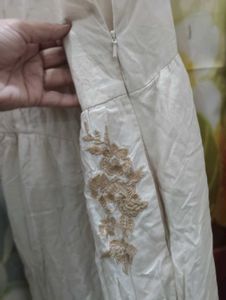 Elegant White Embroidered Jumpsuit