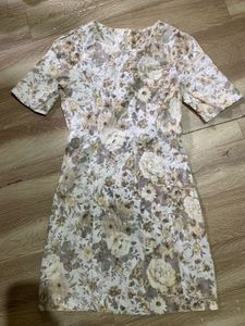 Floral Print Short Sleeve Dress