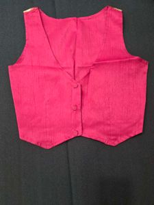 jharokha print vest