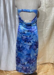 Stunning Blue Floral Maxi Dress