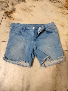 Light Wash Denim Shorts