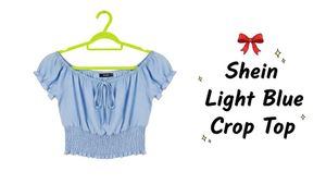 Shein Light Blue Crop Top