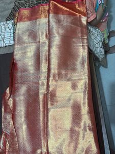 Paithani Golden Saree With Tag