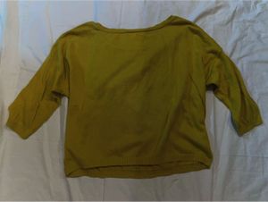 Mustard Yellow Star Y2K Knit Sweater
