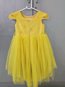 Sparkling Yellow Party Dress