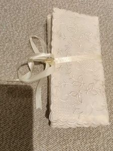 Elegant cream jewellery pouch