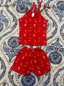 Cute Red Baby Girl's Outfit