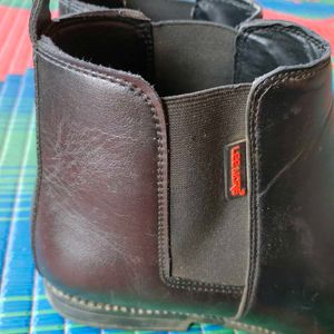 Black Leather Chelsea Boots