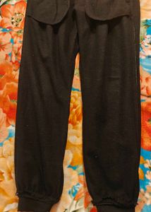 Winter Black Track Pants