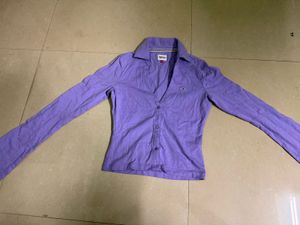 Tommy Hilfiger Purple Button-Down