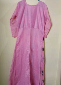 Pink Embroidered Kurta