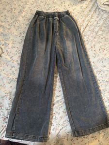 Wide Leg Denim Pants