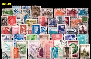 50 Vintage 1970s ROMANIA Postage Stamps