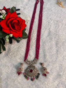 Stunning Beaded Necklace &amp; Earring Set