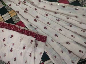 Bohemian  Print Cotton Skirt and matching du