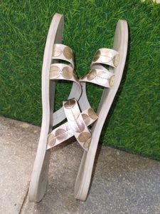 LUNA BLU Ivory Slides For Womens