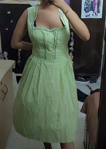 Vintage Cottage Green Dress
