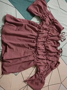 Chic Ruched Off-Shoulder Top