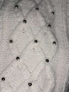 Cream Cable Knit Turtleneck