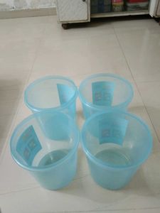 Set of 4 Blue Storage Containers