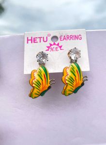 Boho Style Jhumka &amp; Butterfly Earrings Set