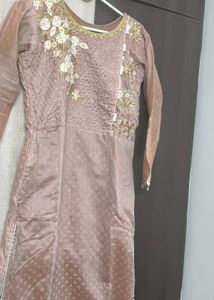 Embroidered Padded Kurta for Women