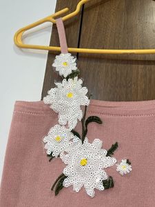Cute Pink Floral Crop Top