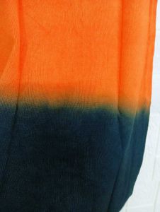 Orange &amp; Black Embellished Tank Top