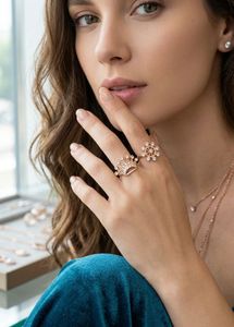 Stunning Crown & Floral Rings
