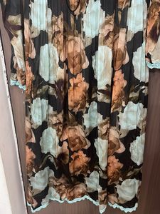 pure chinnon new Floral Print Anarkali 3 pcs suit