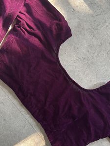 purple blouse