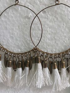 Boho Tassel Hoop Earrings