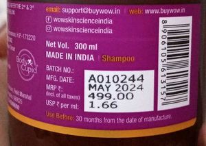 WOW Skin Science Anti-Hairfall Shampoo