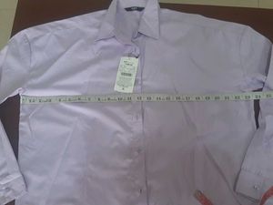 NEW WITH TAG -Lavender Oversized Button-Up Shirt