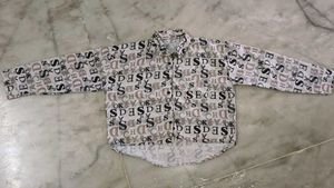 Women's Graphic Print Button-Up Shirt