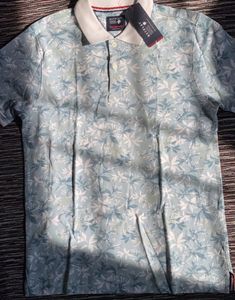 Floral Print Polo Shirt