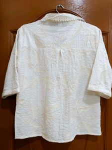 Vintage Embroidered Button-Down Shirt