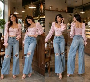 Chic Floral Corset Top