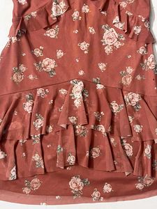 Floral Ruffled Mini Dress
