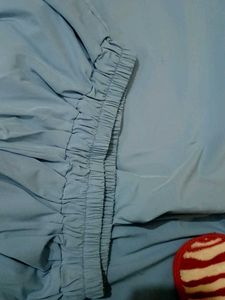 Blue Wide Leg Palazzo Pants|Pockets on both s