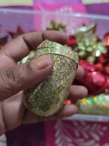 Sparkling Golden Floral Craft Decor(5+5 with roll)