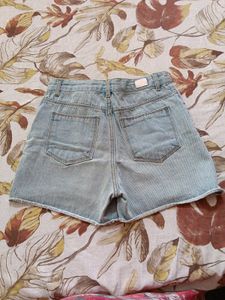 Light Wash Denim Cutoff Shorts